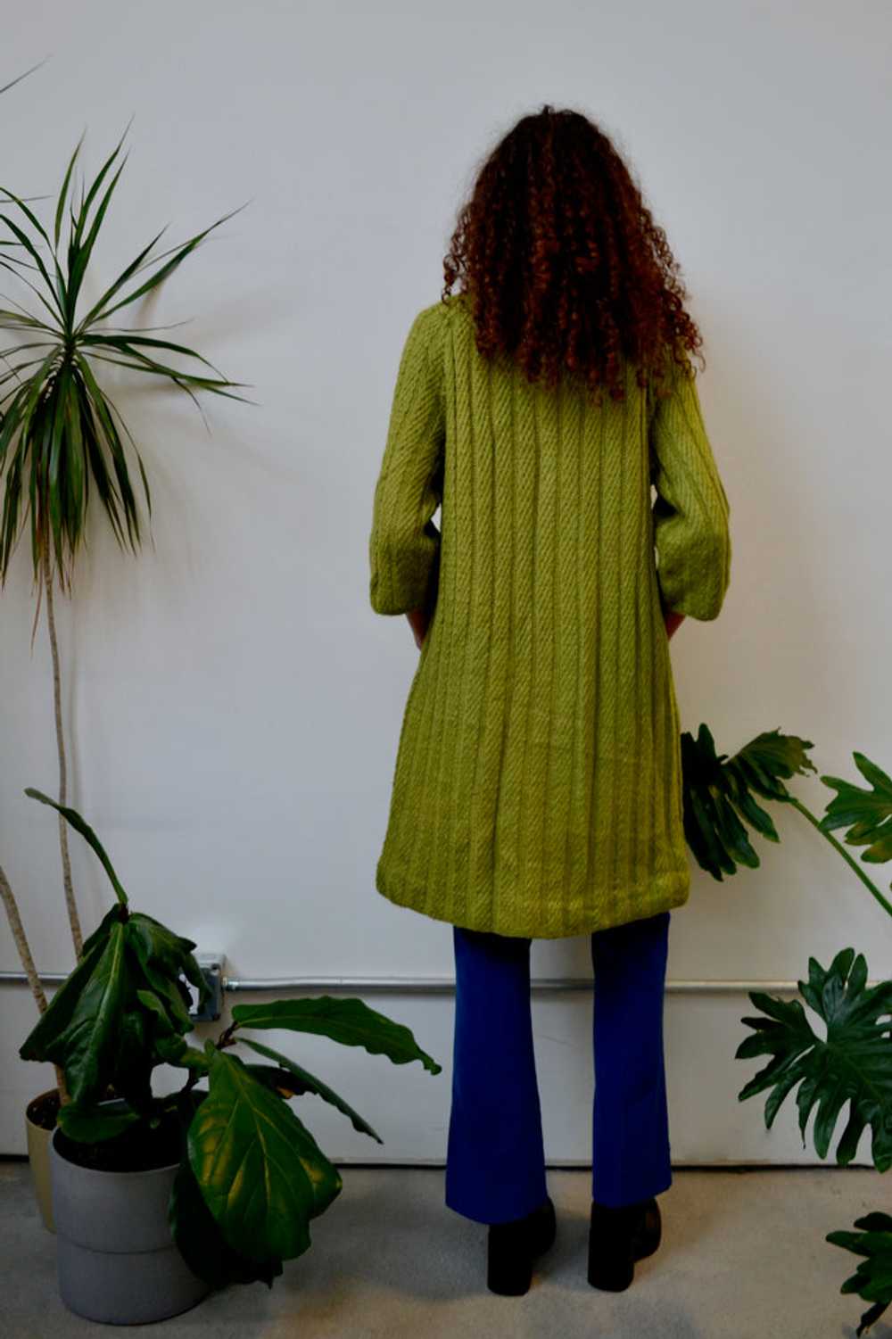 Green Apple Cable Knit Coat - image 4