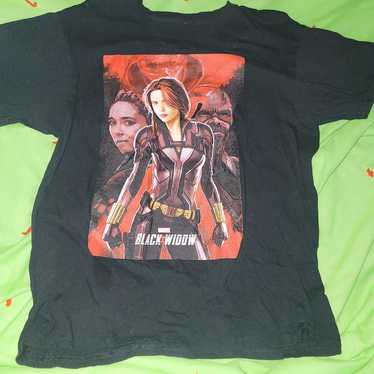 Hot Topic Black Widow graphic tee Size L - image 1