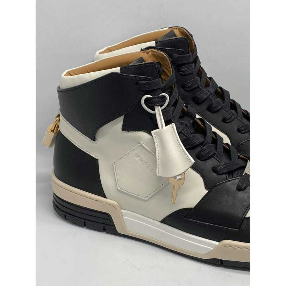 Buscemi Leather high trainers - image 5