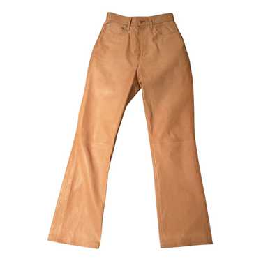 Helmut Lang Leather straight pants