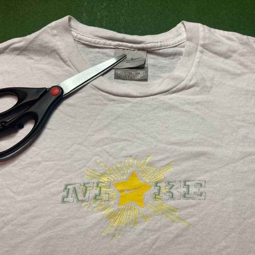 Y2K Nike Star Grey Tag Tee - image 1