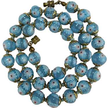 Vintage Italian Glass Bead Necklace