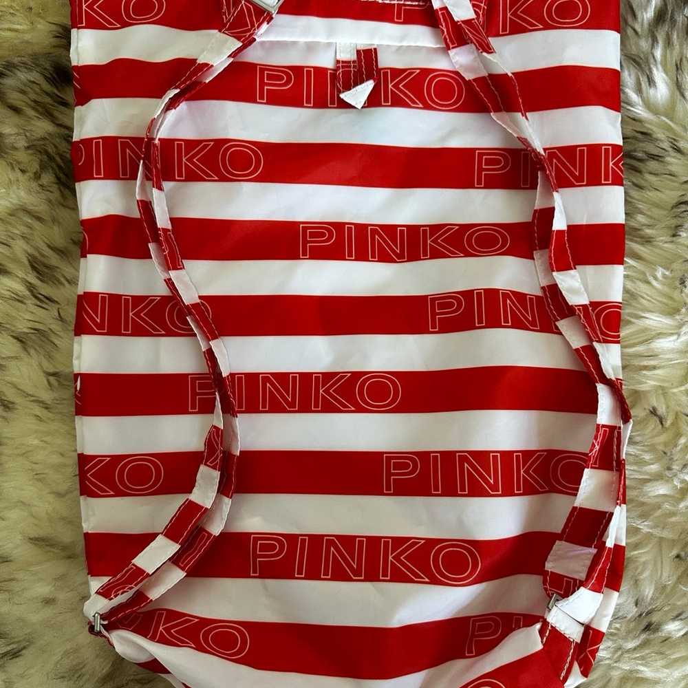 PINKO Printed Nylon Backpack Designer - image 8