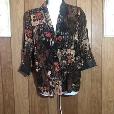 Dressbarn vintage blazer. Size large. Brown with … - image 1