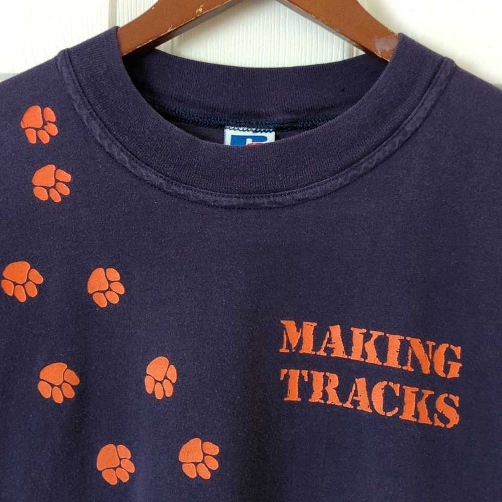 Russell 90's Vintage Making Tracks Paw Prints Sho… - image 2