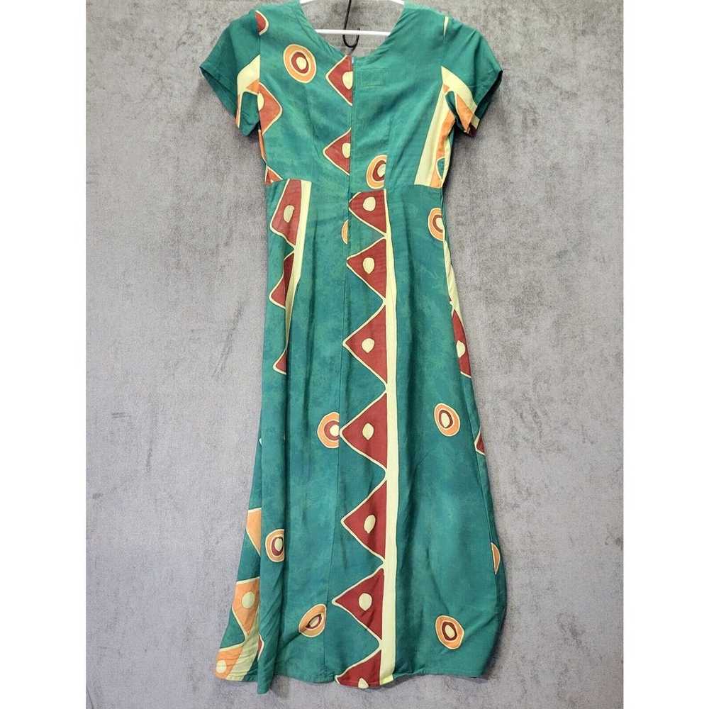 Vintage Tropical Tantrum Fit Flare Maxi Dress Wom… - image 10