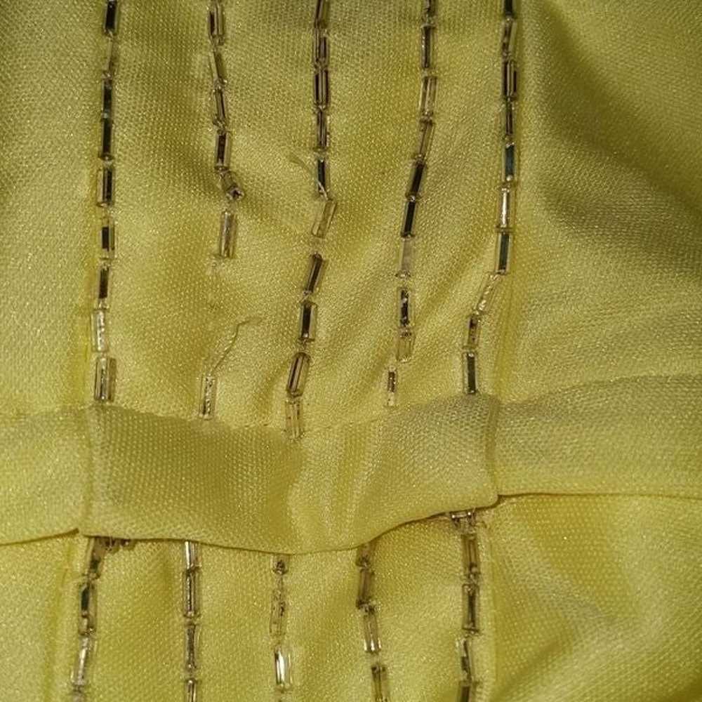 Vintage yellow union made dress - image 9