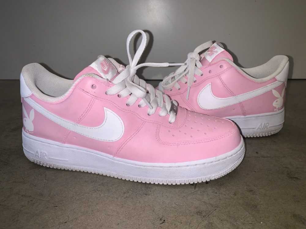 Custom Playboy Air Force 1 Pink Af1 Custom Gem 3372