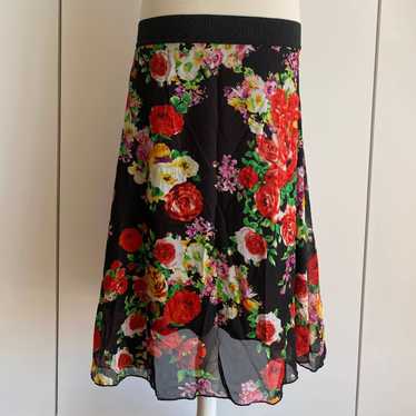 Lululemon Floral Electric Multi Rainforest Green Pace Rival Mid-Rise Skirt 6