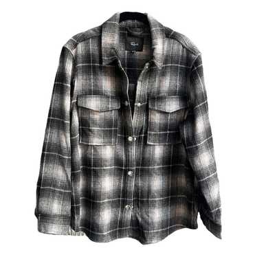 Rails Trey Jacket in Charcoal Camo - Black White Denim