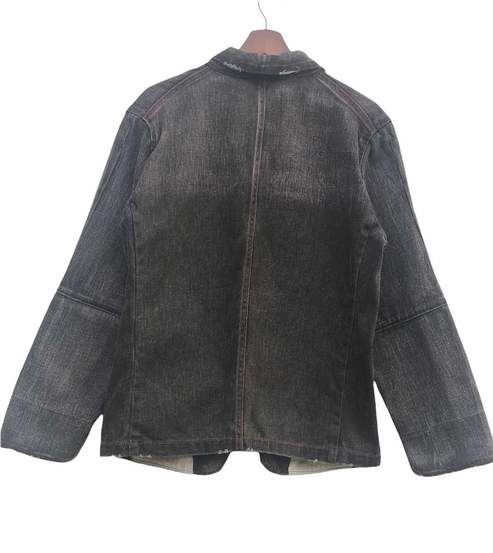 Distressed Denim × Japanese Brand Denim Jacket Di… - image 10