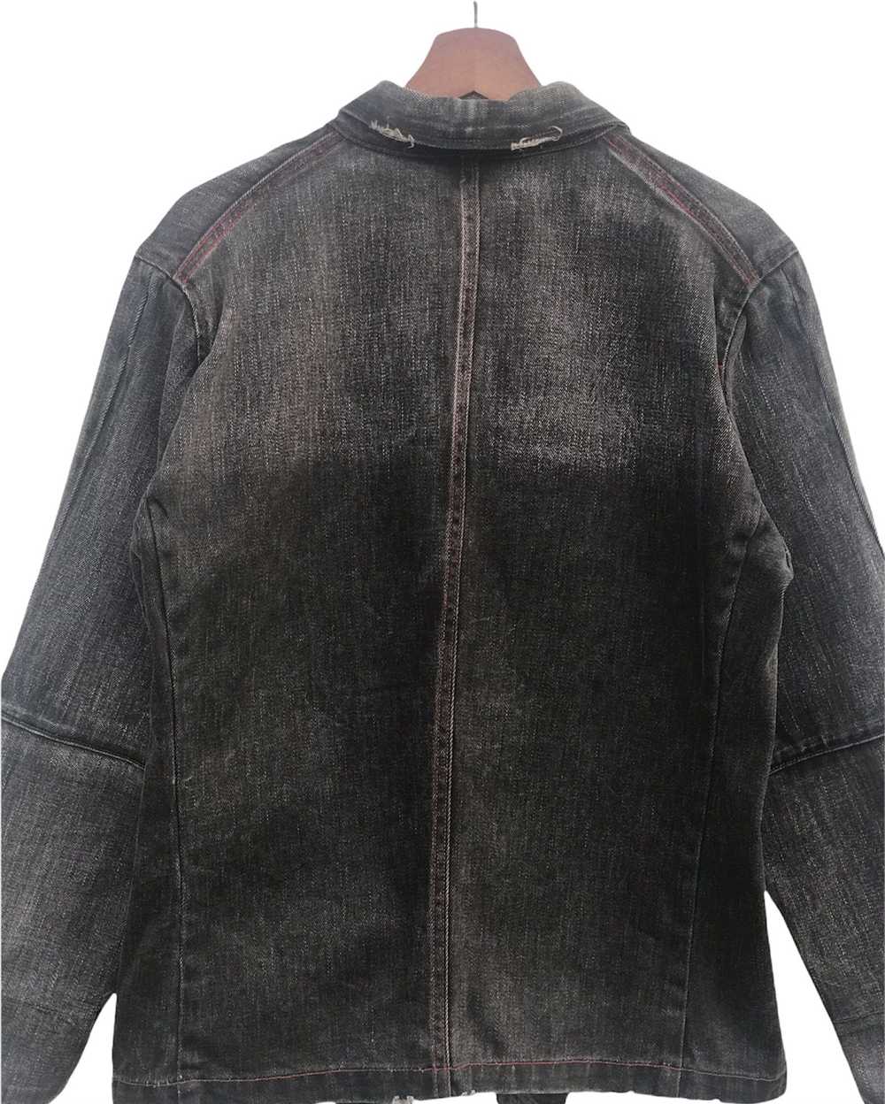 Distressed Denim × Japanese Brand Denim Jacket Di… - image 11