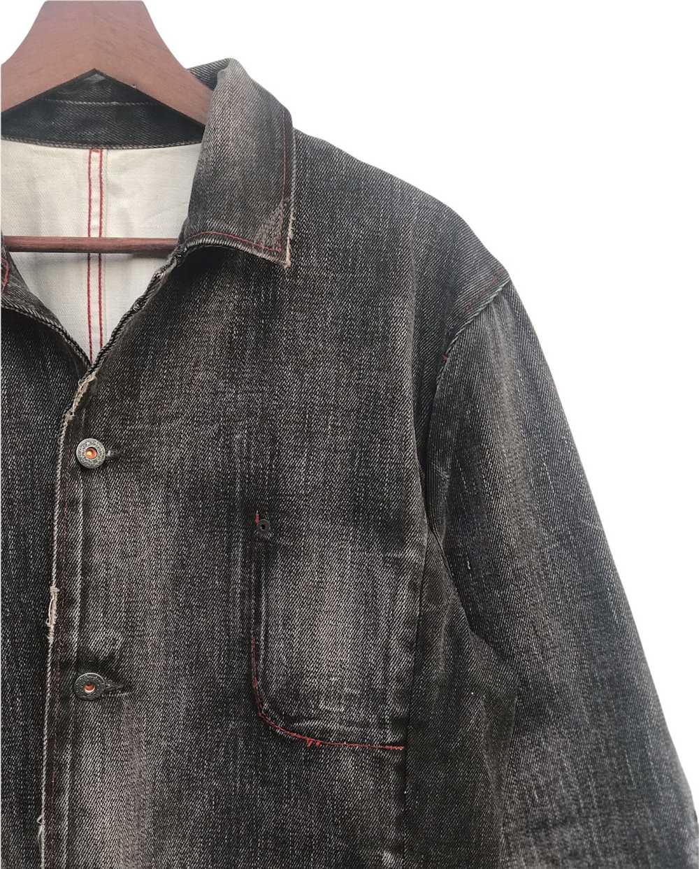 Distressed Denim × Japanese Brand Denim Jacket Di… - image 4