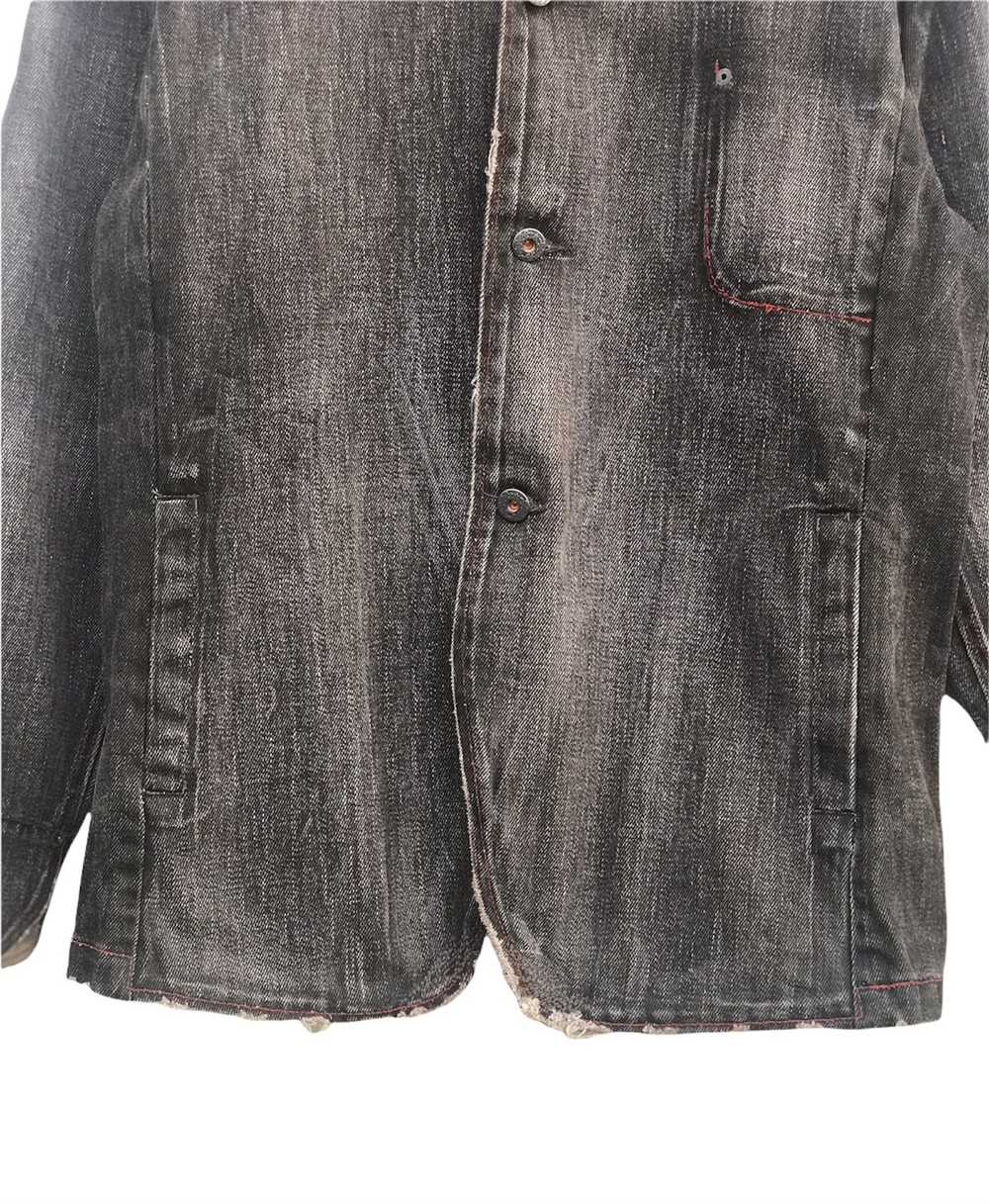 Distressed Denim × Japanese Brand Denim Jacket Di… - image 5