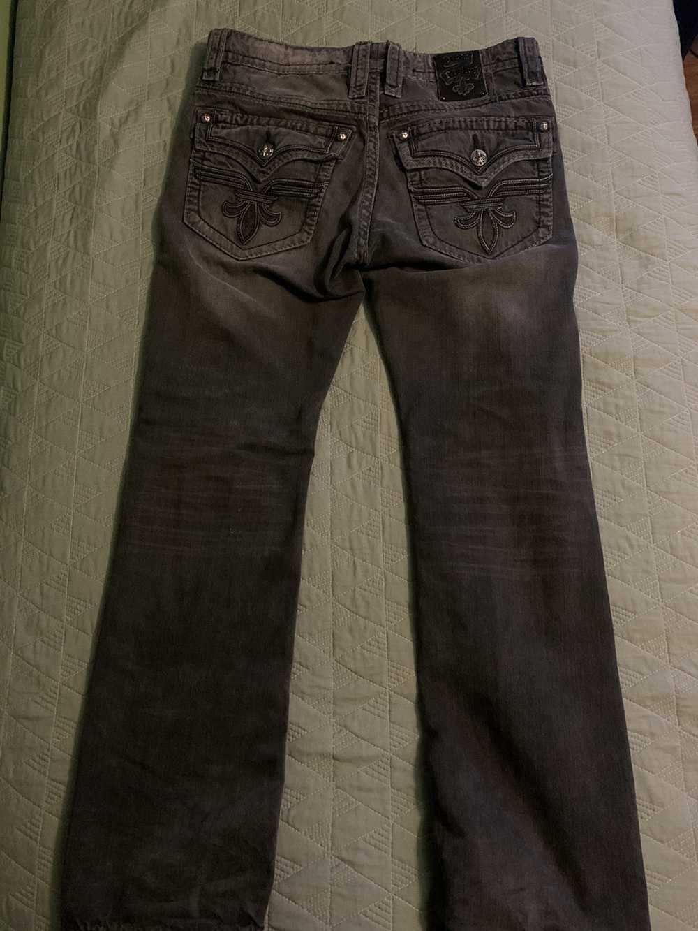 Rock Revival Rock Revival grey jeans size 34 - image 2