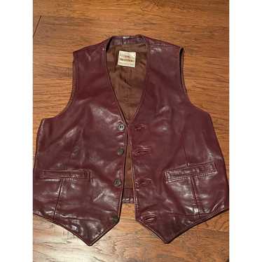 Unkwn Vintage 70s Rome Men’s Leather Vest