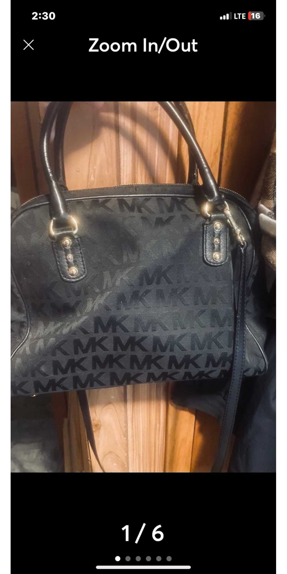 Michael Kors Carmen Small Logo Smartphone Crossbody Bag Black MK Signa –  Gaby's Bags