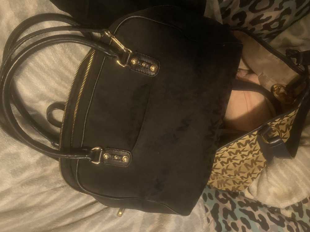 Michael kors black purse AC-1908 H19 | eBay