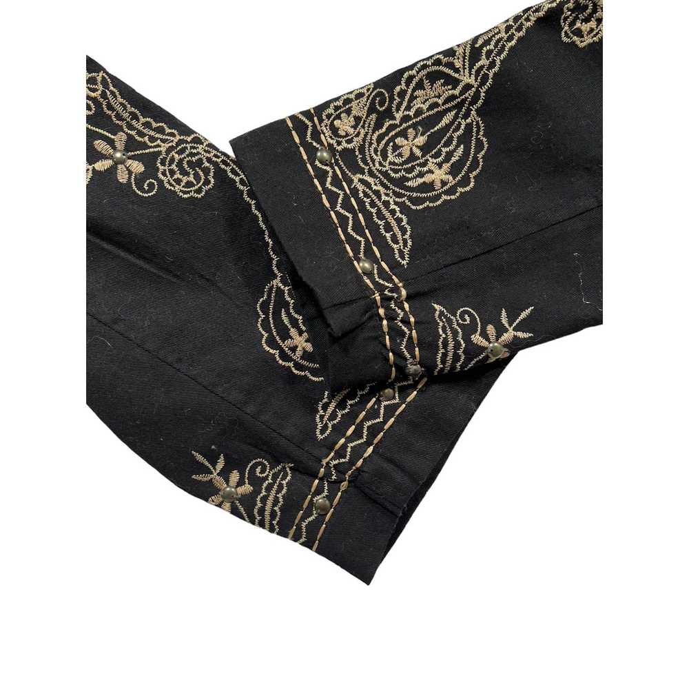 Unbrnd New Direction Embroidered Black Jacket Flo… - image 2