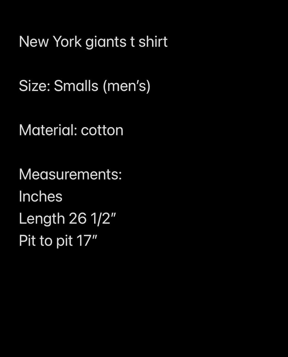 NFL New York Giants T shirt - image 3