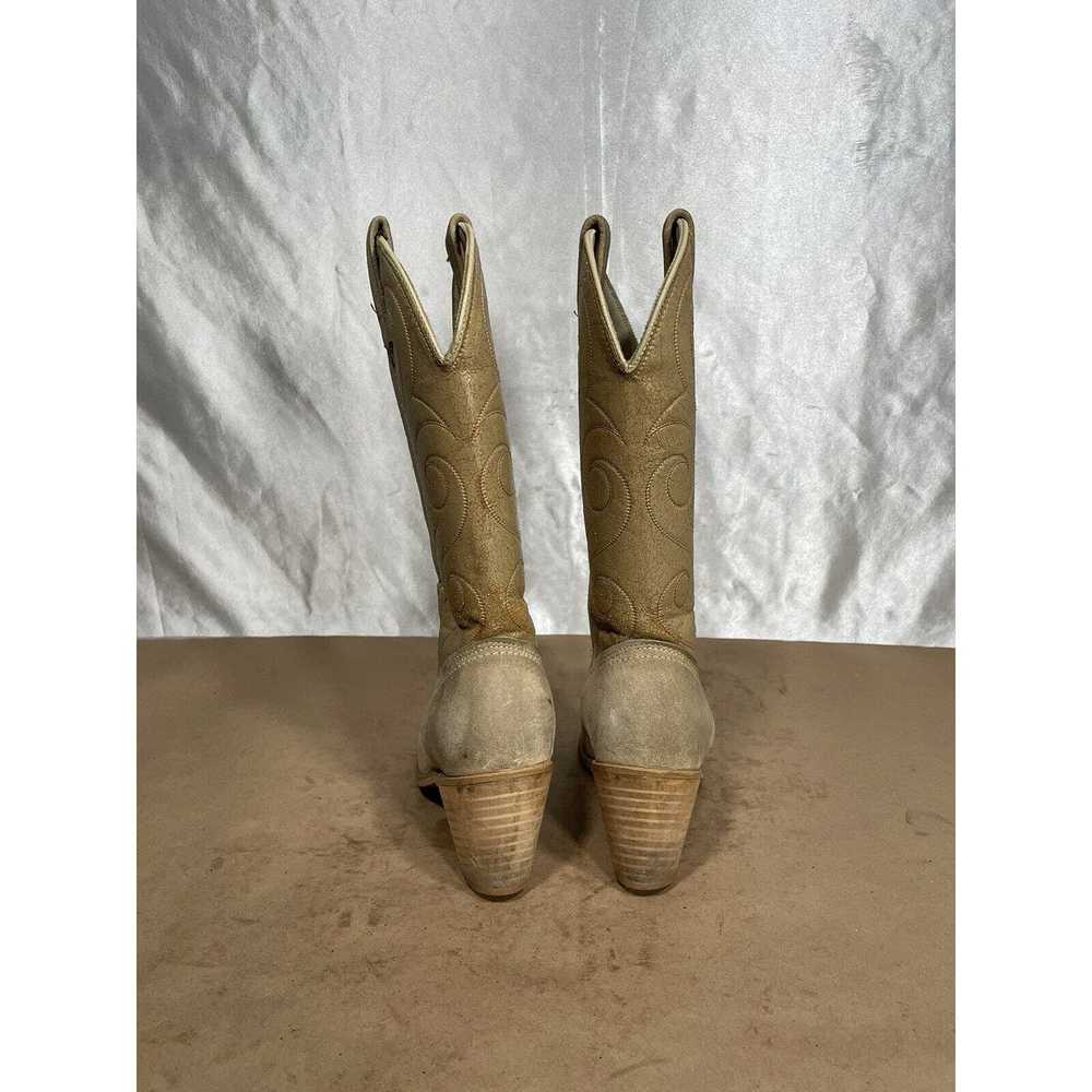 Acme Clothing Acme Tan Suede Leather Cowgirl Boot… - image 5
