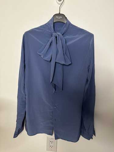 Gucci Gucci Silk Bow Tie Blouse