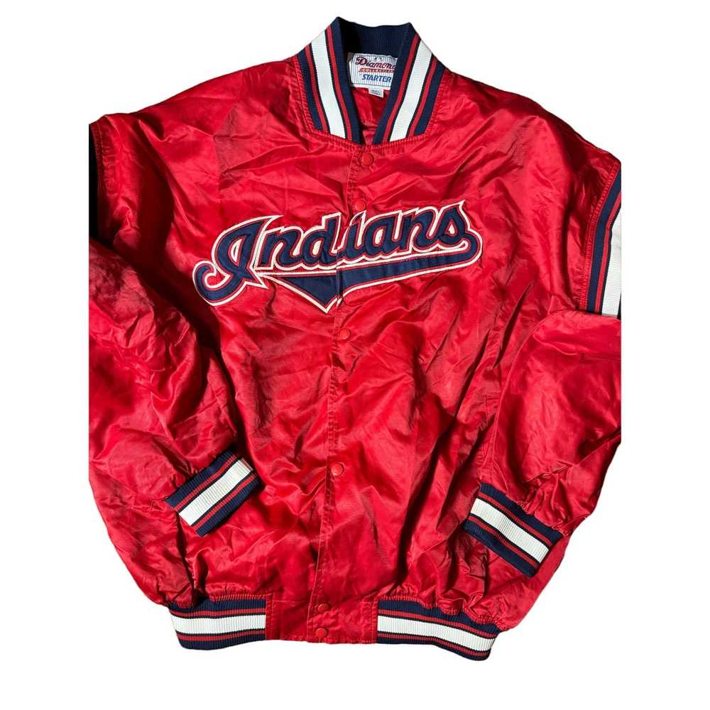 Starter Retro Cleveland Indians Starter Jacket Re… - image 1