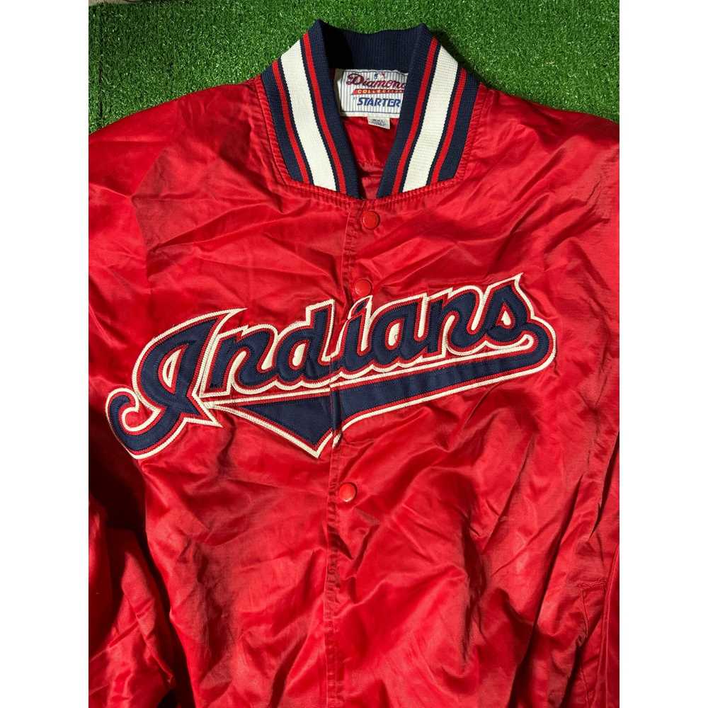 Starter Retro Cleveland Indians Starter Jacket Re… - image 3