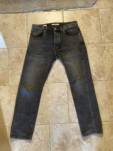 PacSun Dark Ripped Zipper Skinny Jeans