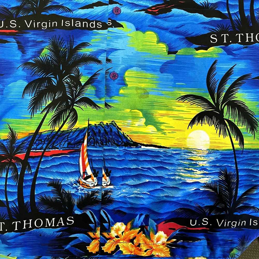 Unkwn 80’s HAWAIIAN St Thomas VIRGIN ISLANDS Trop… - image 7