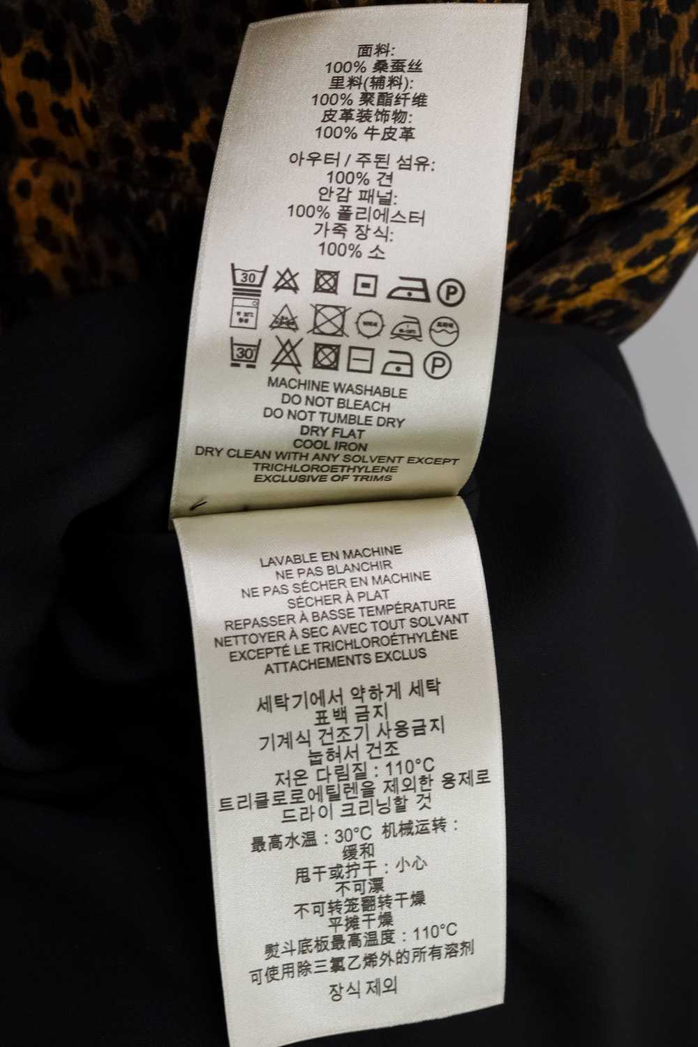 Burberry Burberry Brit Silk Cheetah Print Fit and… - image 10