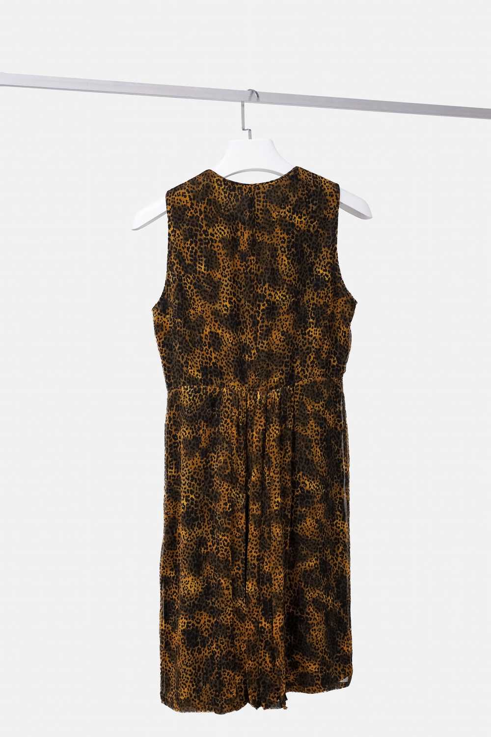 Burberry Burberry Brit Silk Cheetah Print Fit and… - image 2