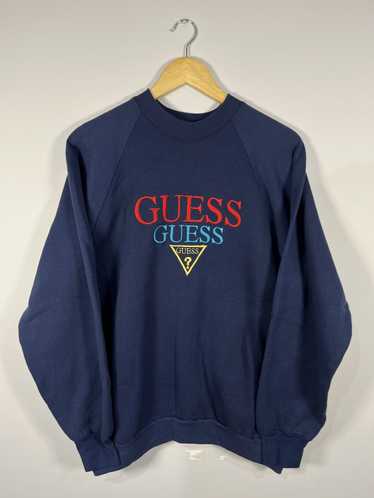 Georges Marciano × Guess × Vintage navy guess emb… - image 1