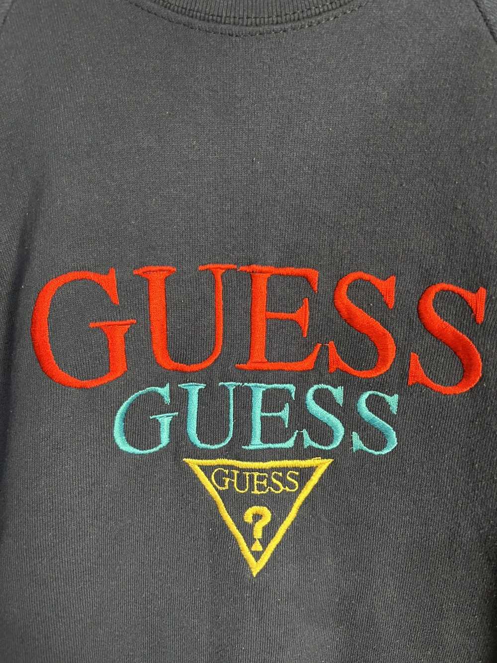 Georges Marciano × Guess × Vintage navy guess emb… - image 2