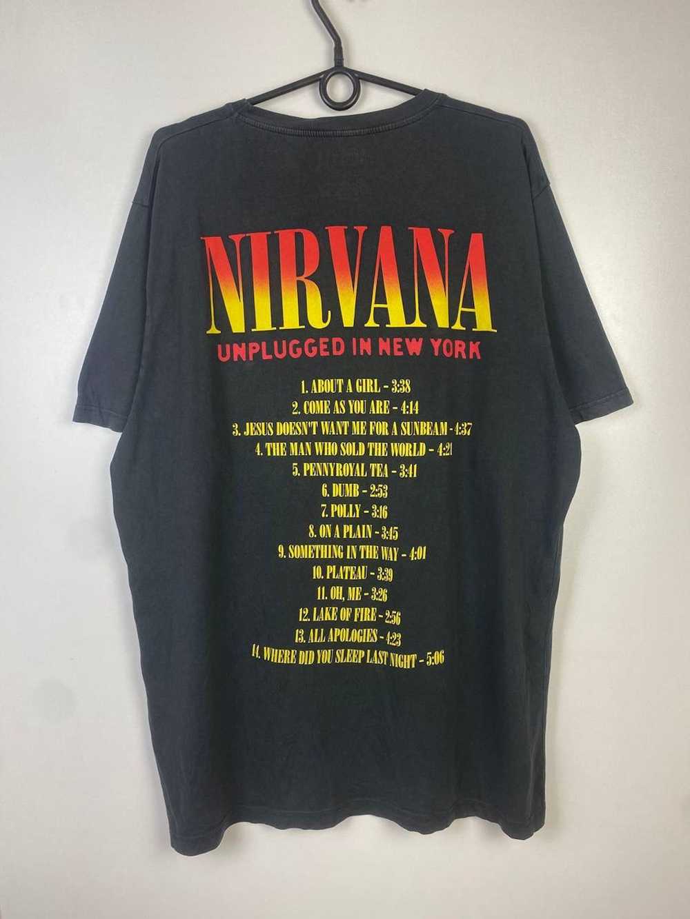 Nirvana × Vintage Nirvana Unplugged tour vintage … - image 3