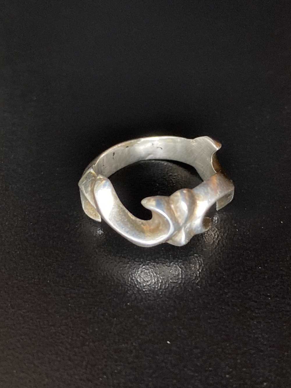 Avant Garde Vintage Sterling Silver Brutalist sty… - image 1