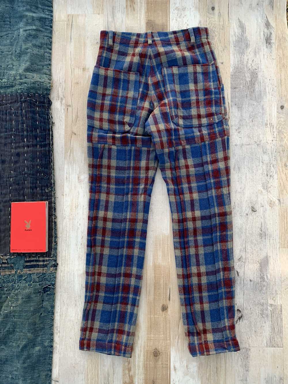Undercover AW96 Wire Wool Plaid Pants - image 3