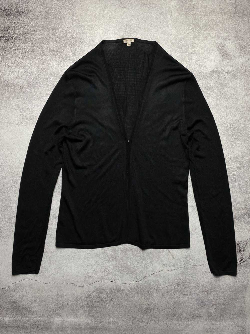 Escada × Luxury vintage Escada black mesh cape - image 5