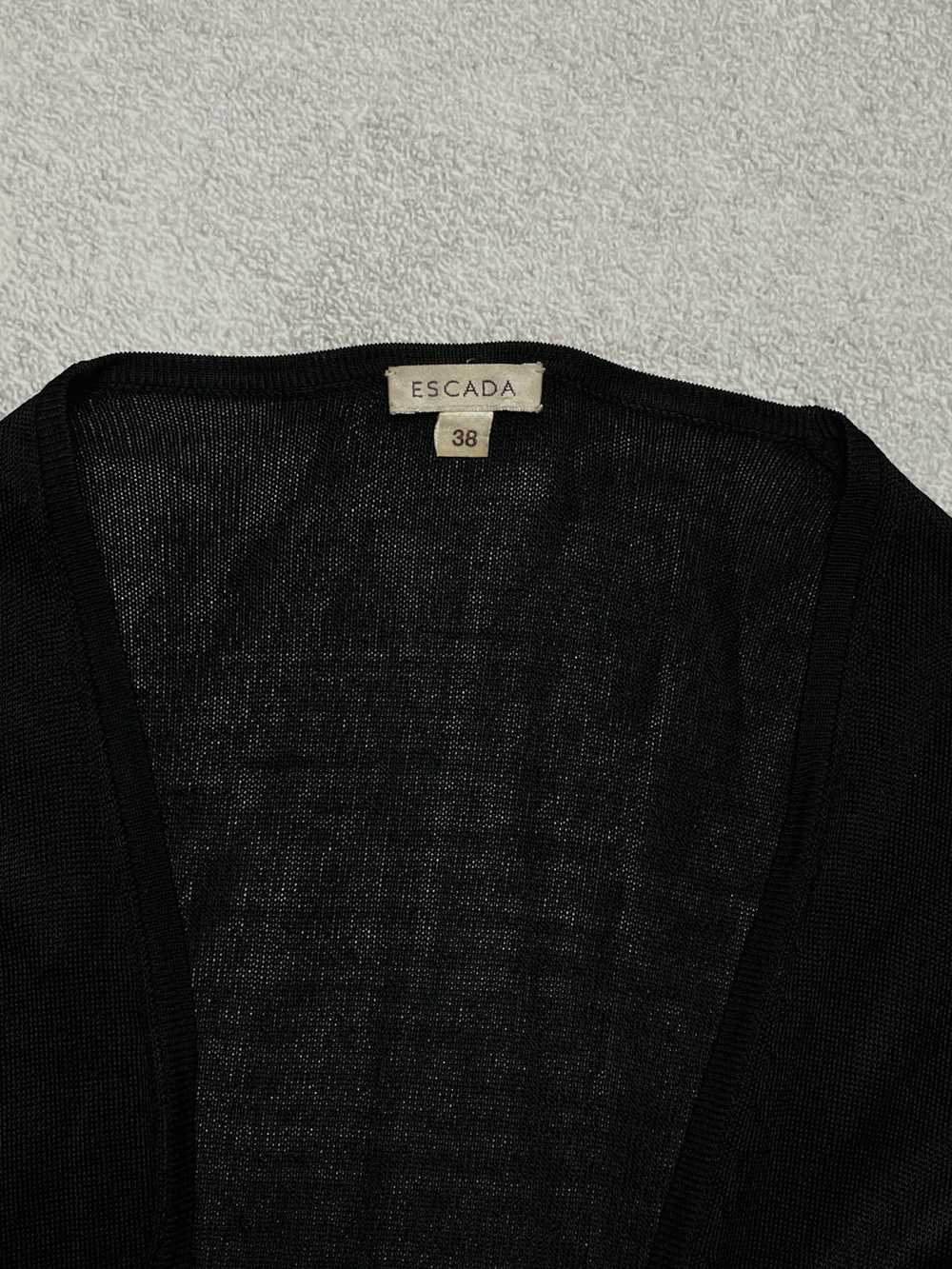 Escada × Luxury vintage Escada black mesh cape - image 7