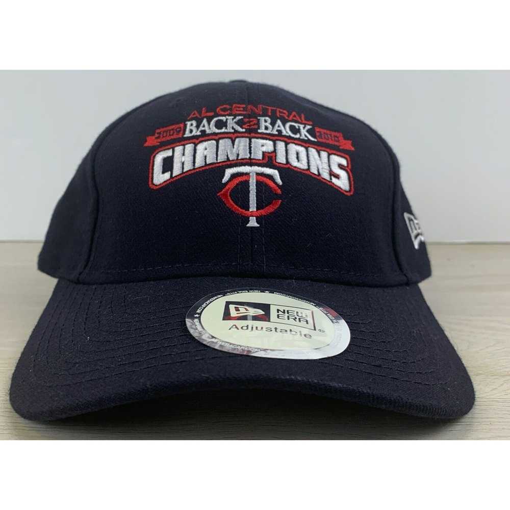 New Era Minnesota Twins Hat Blue Adjustable Hat N… - image 1