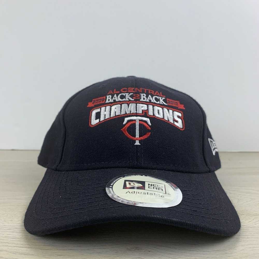 New Era Minnesota Twins Hat Blue Adjustable Hat N… - image 2