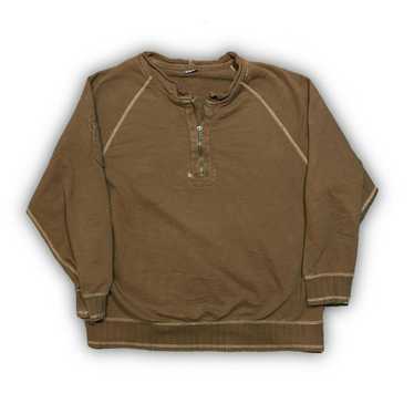 B.U.M Equipment Bum Equipment Quarter Zip Walnut … - image 1