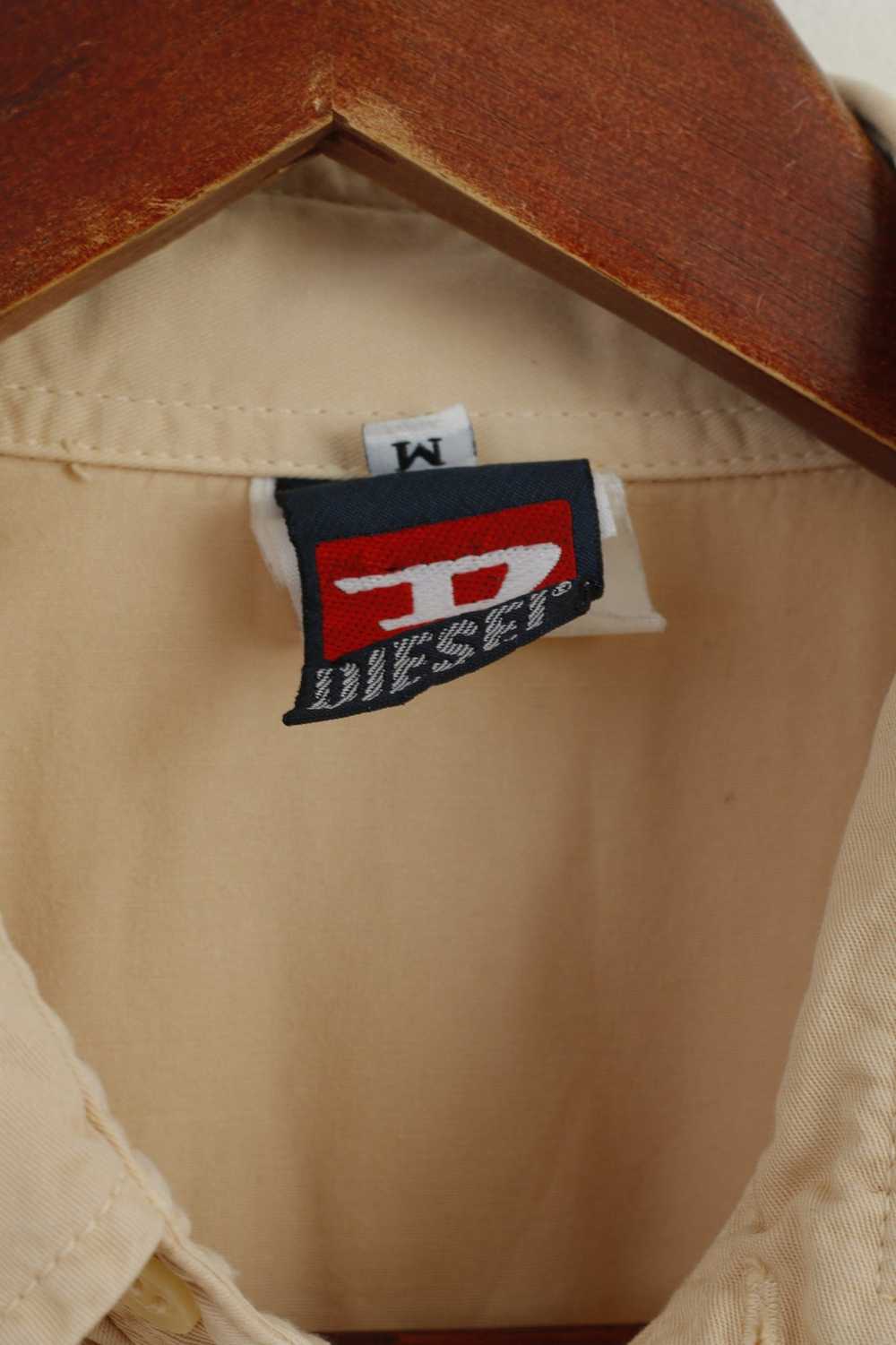 Diesel Diesel Men M Casual Shirt Beige Cotton Vin… - image 4