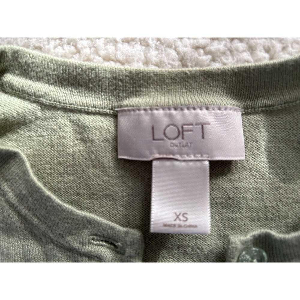 Loft LOFT Womens 3/4 Sleeve Button Down Cotton Kn… - image 3