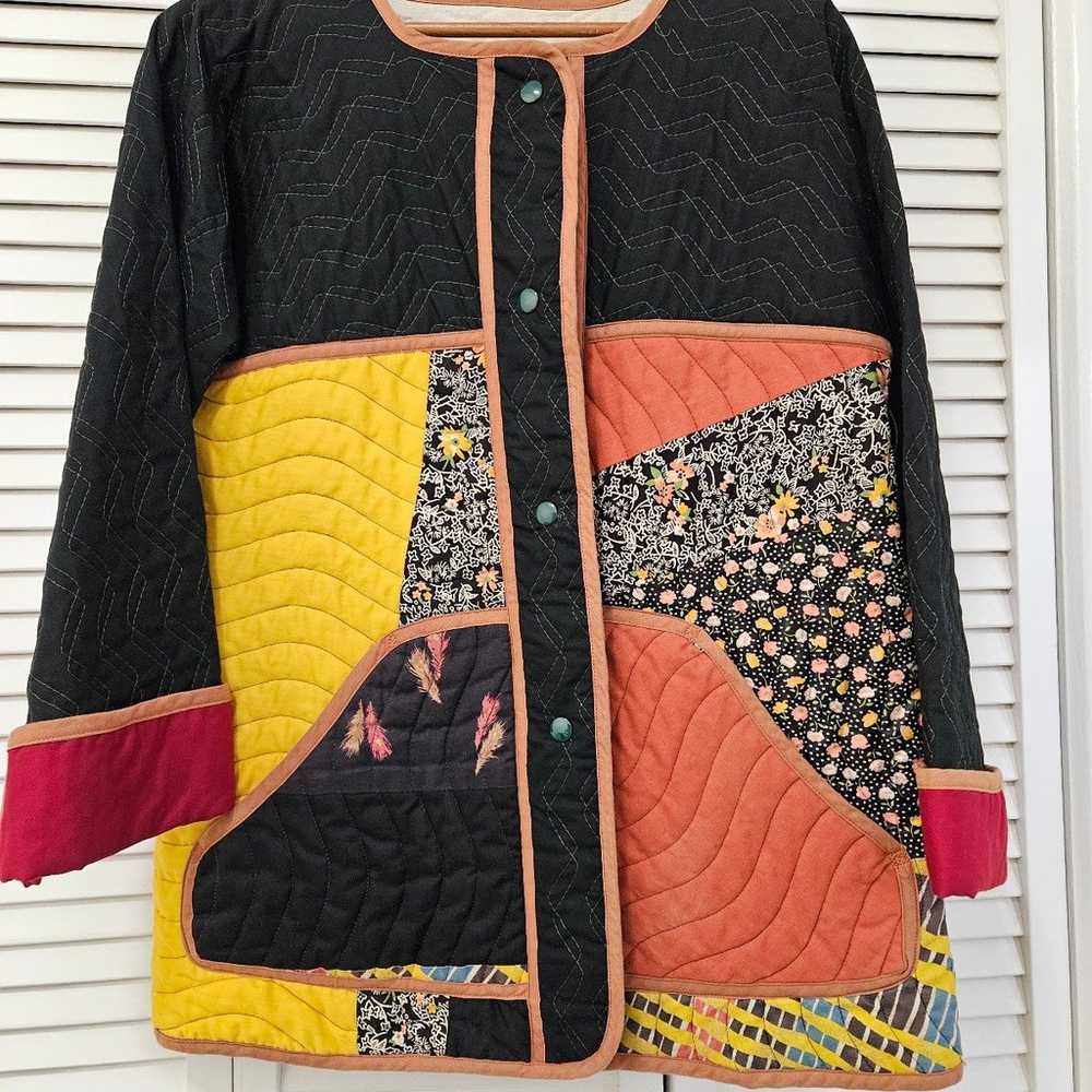 Vintage Women's Neiman Marcus Mosaic
Patchwork Li… - image 12