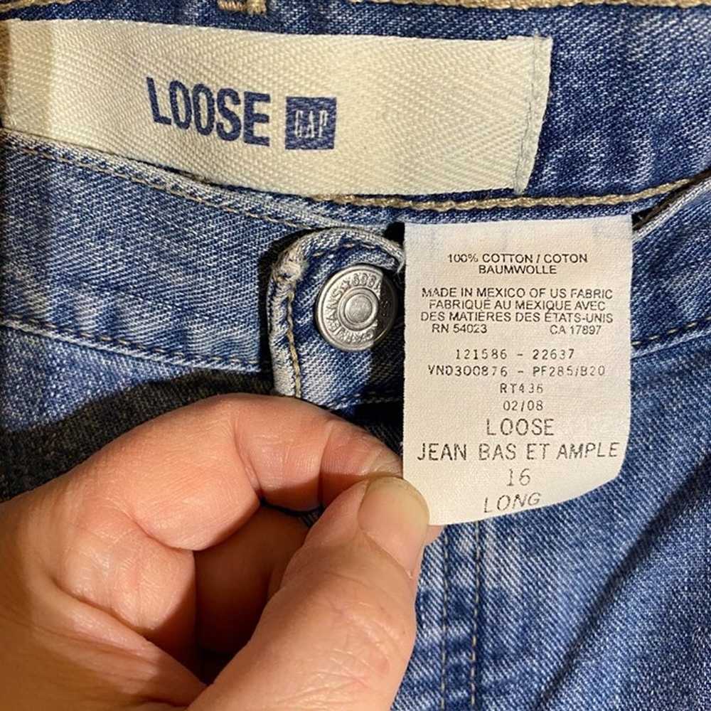 Vintage Gap Loose Fit Jeans Size 16 Long - image 5