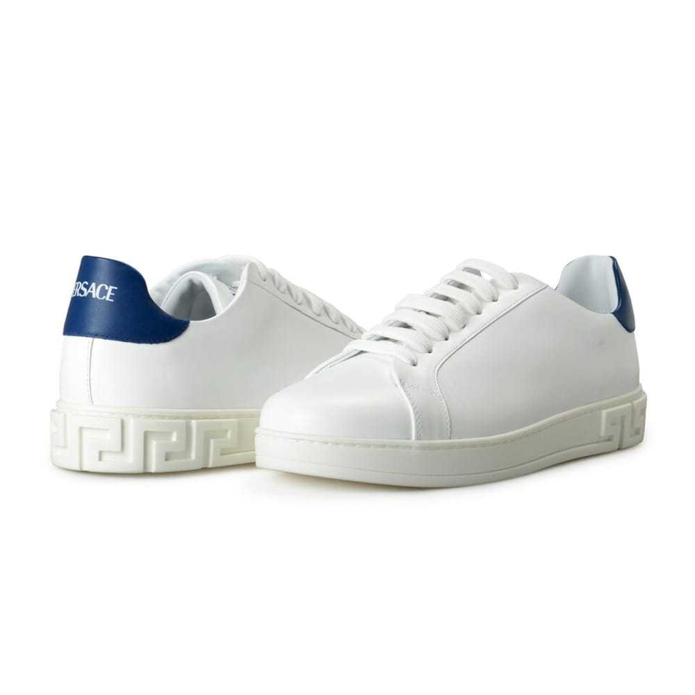 Versace Leather low trainers - image 8