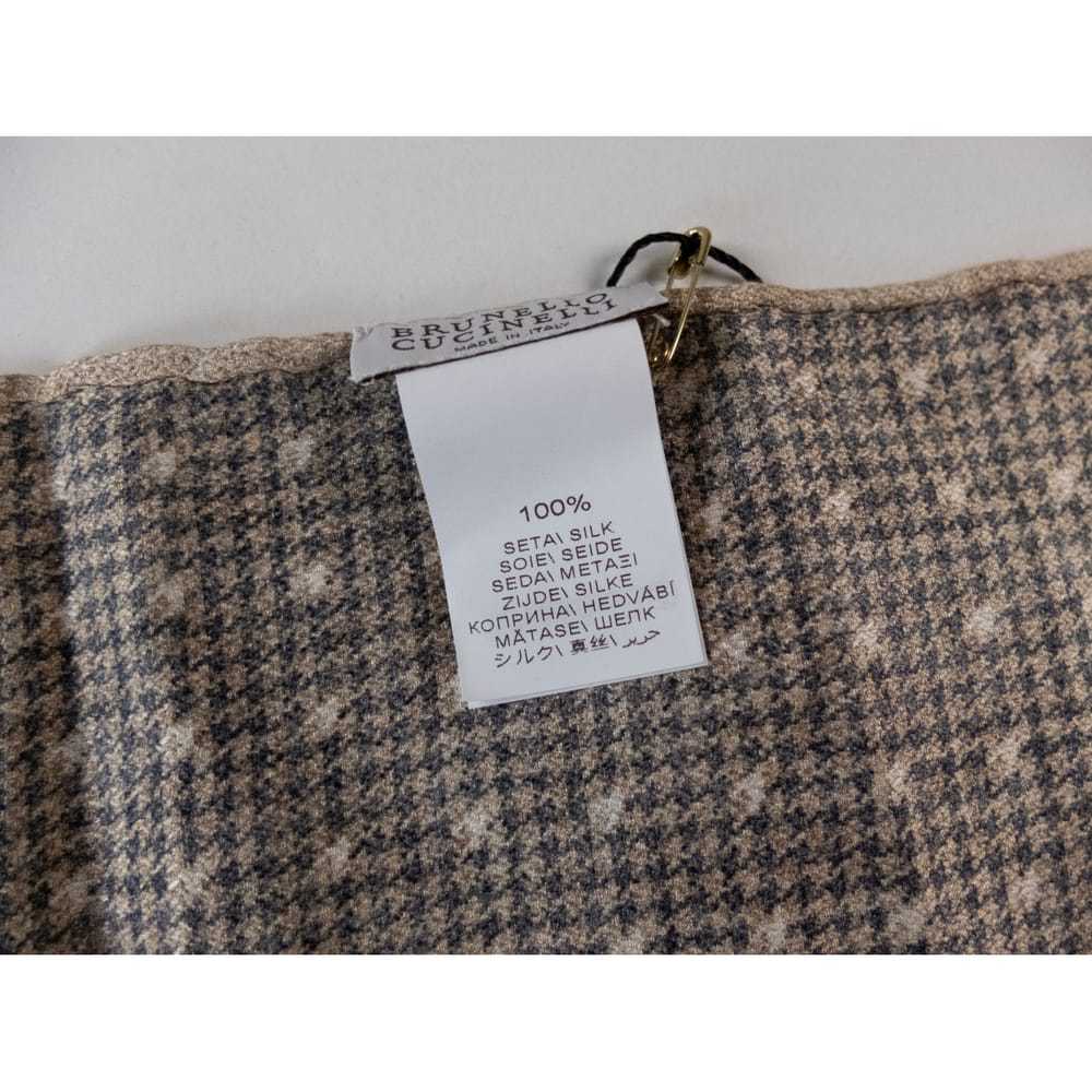Brunello Cucinelli Silk scarf & pocket square - image 4