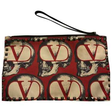Valentino Garavani Rockstud cloth clutch bag - image 1