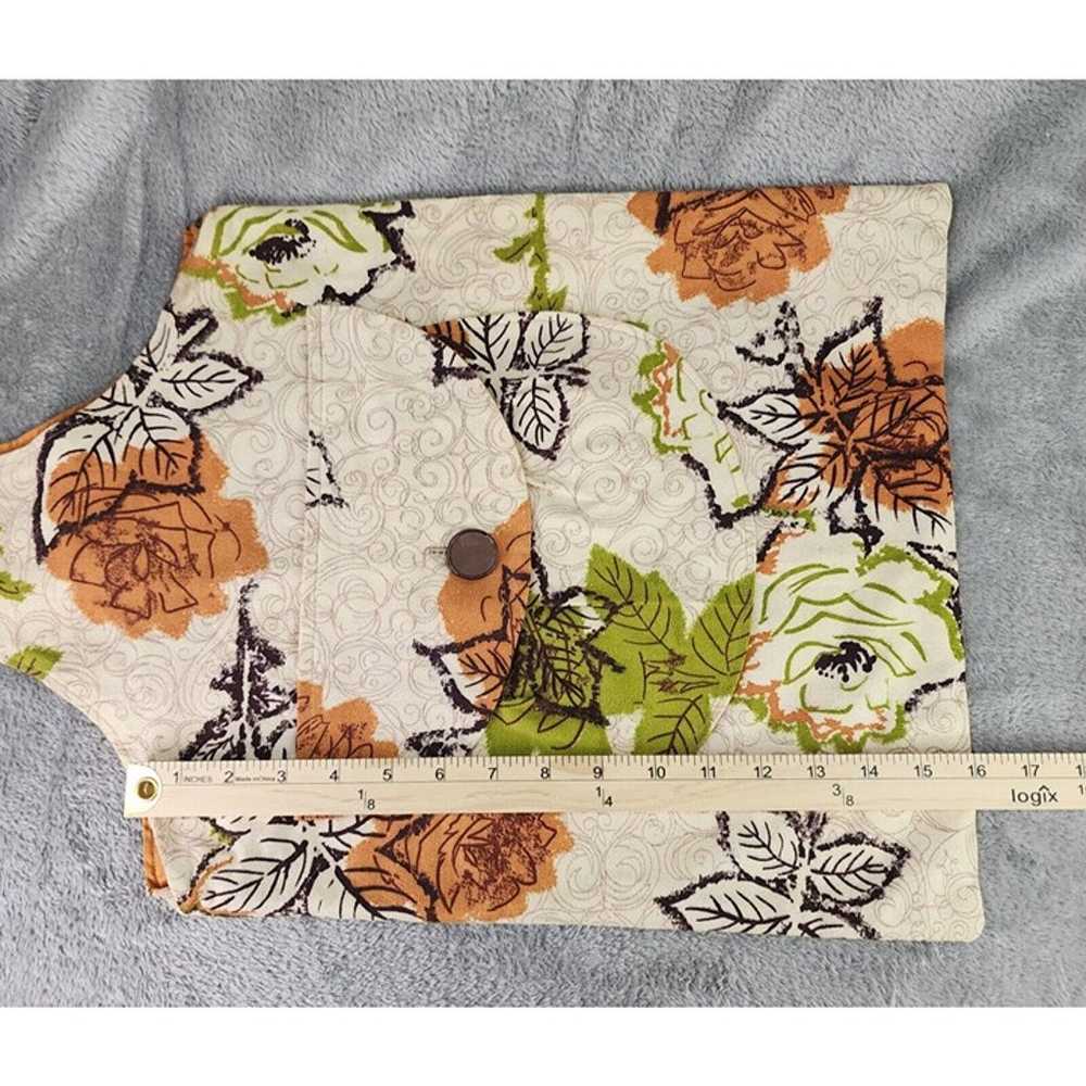 Womens Purse Beige Floral Print Vintage Boho Hipp… - image 3